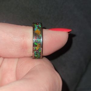 UNIQUE Tungsten Ring Polished Comfort Fit Ring